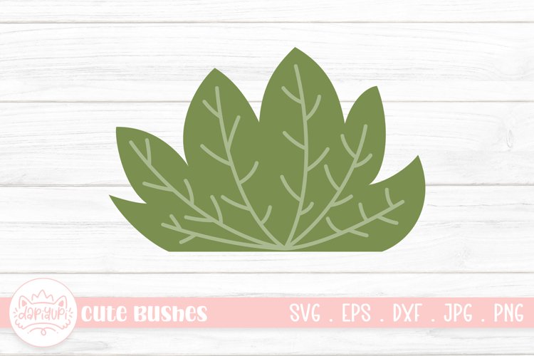 Simple Bushes Cartoon | Cute Grass Bush Clipart Design