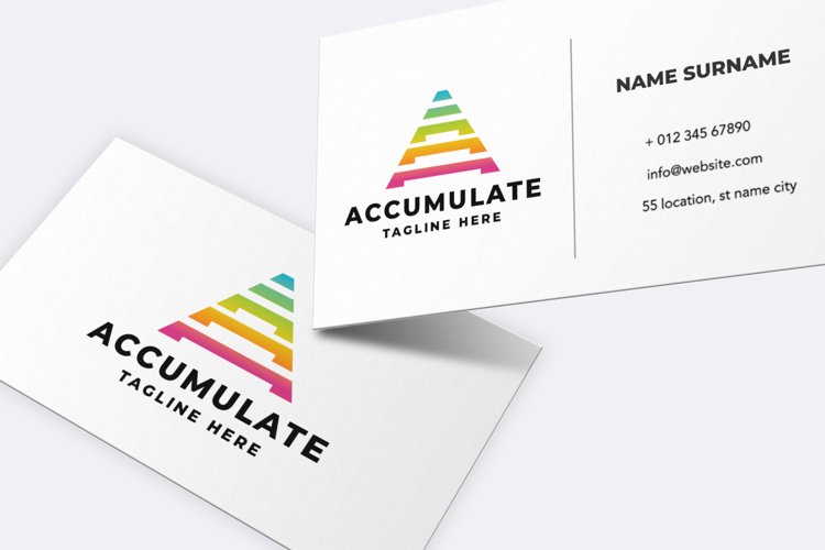 Accumulate Letter A Pro Logo Template example image 1