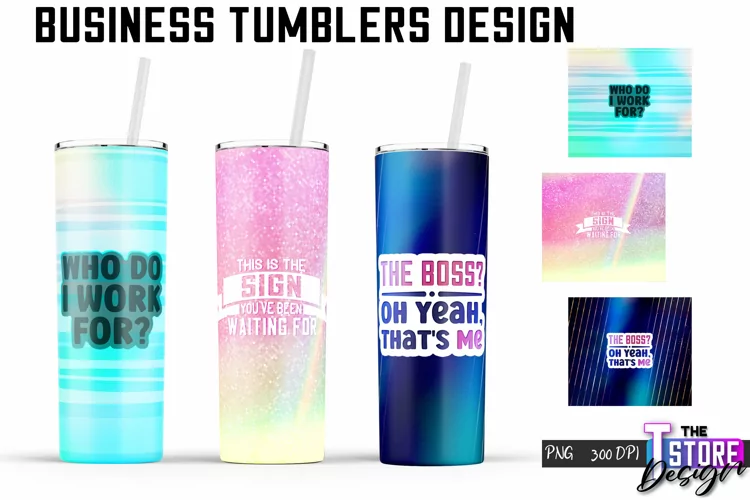 Business Tumblers Design | Business Quotes PNG Design v.1
