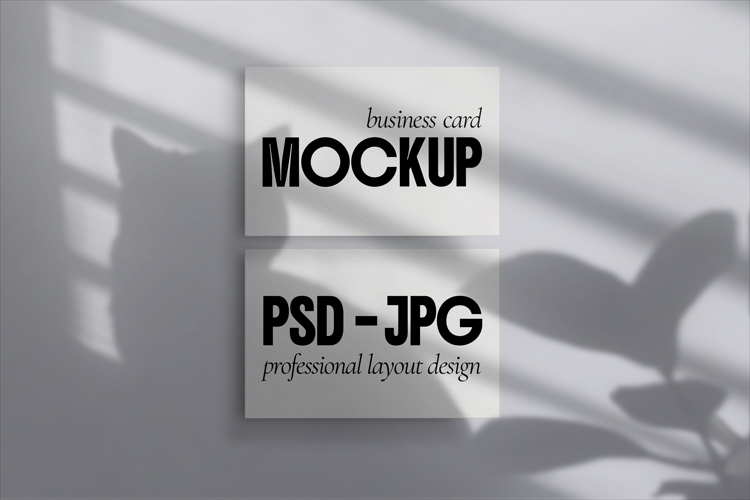 Artistic Modern Business Card Mockup Design