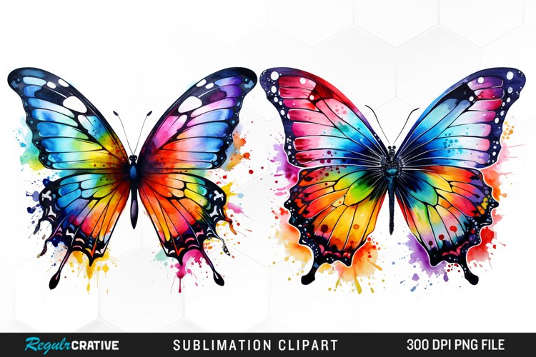 Watercolor Butterfly Exquisite Clipart