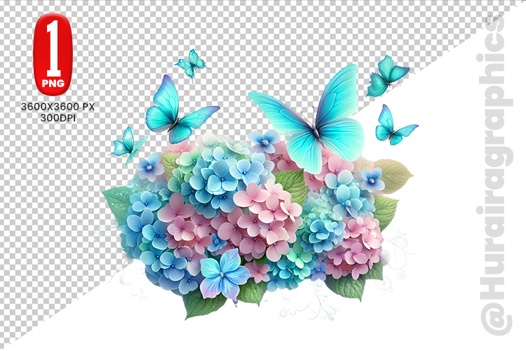 Butterflies Clipart - PNG File