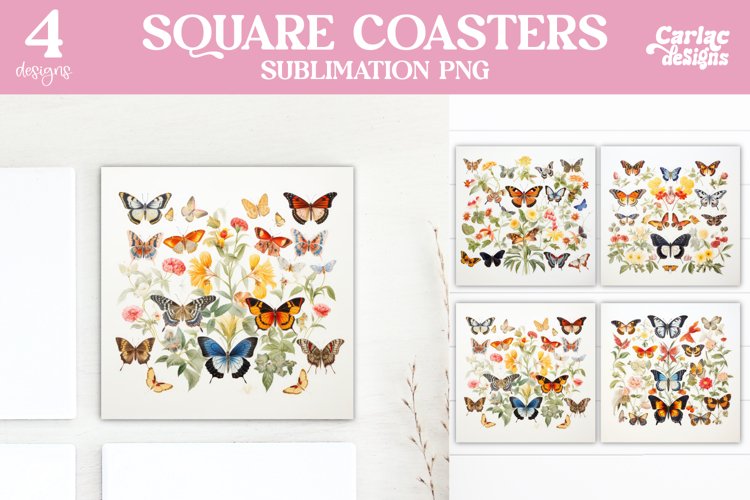 Butterflies Coaster Sublimation