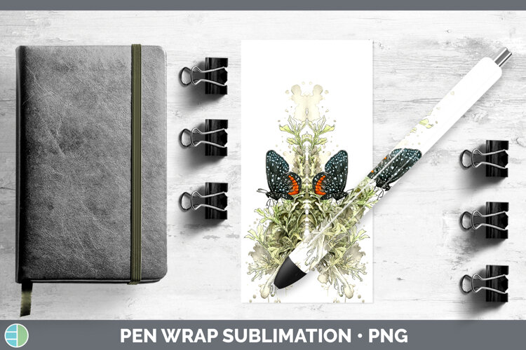 GorgeousButterflies Sketch Pen Wrap design.
