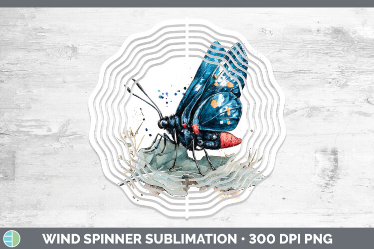 GorgeousButterflies Sketch Wind Spinner design.