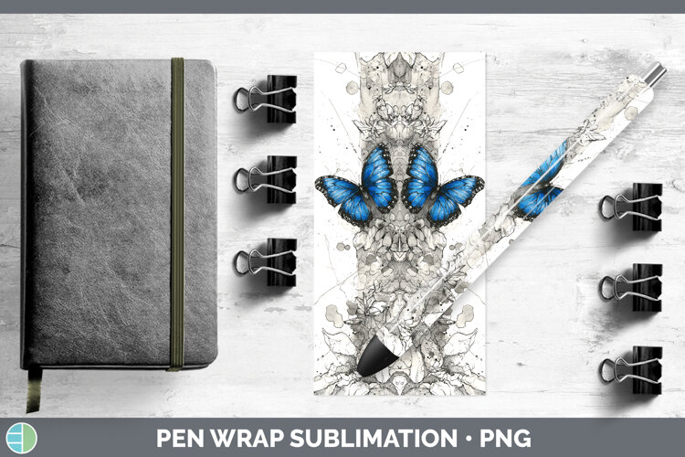 GorgeousButterflies Sketch Pen Wrap design.