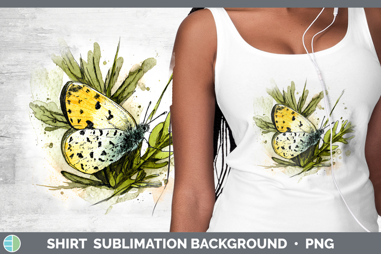 Eighty-Eight Butterflies Sketch Shirt Sublimation Design