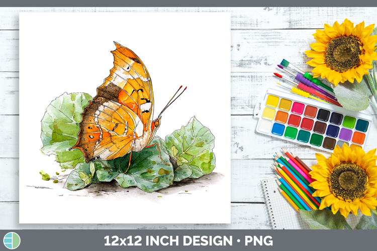 Jazzy Leafwing Butterflies Sketch Paper Backgrounds Design