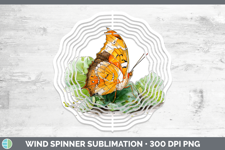 Jazzy Leafwing Butterflies Sketch Wind Spinner Sublimation D