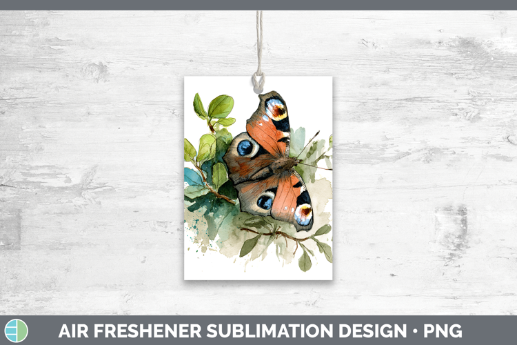Krishna Peacock Butterflies Sketch Air Freshener Sublimation