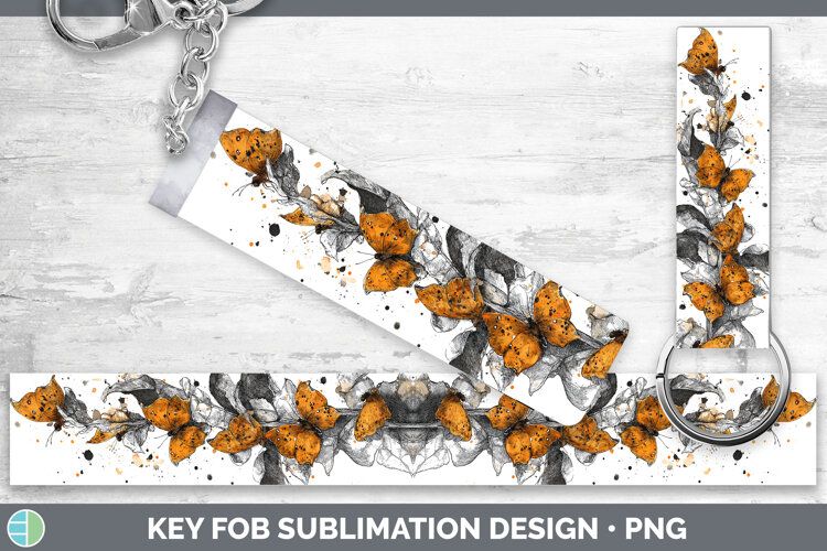 GorgeousButterflies Sketch Key Fob design.