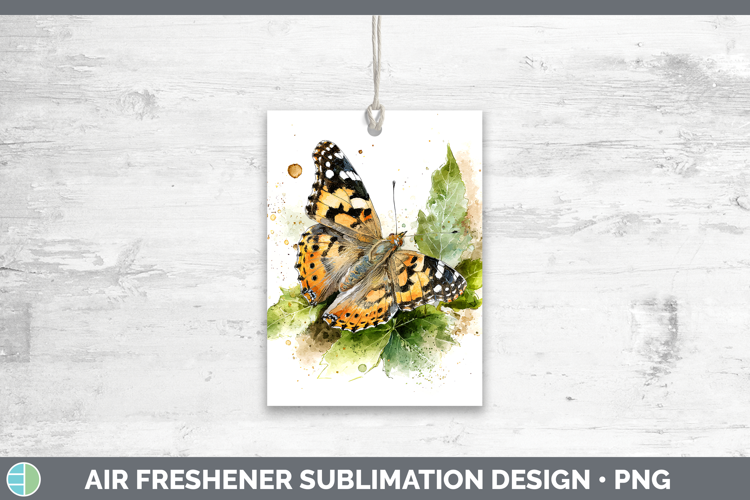 Painted Lady Butterflies Sketch Air Freshener Sublimation De