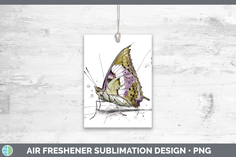 Pearl Charaxes Butterflies Sketch Air Freshener Sublimation