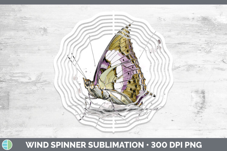 GorgeousButterflies Sketch Wind Spinner design.