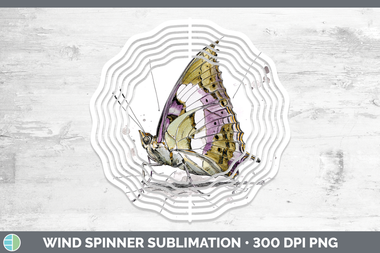 Pearl Charaxes Butterflies Sketch Wind Spinner Sublimation D