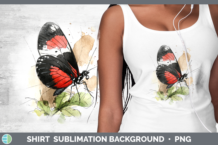 Postman Butterflies Sketch Shirt Sublimation Design