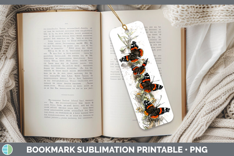 GorgeousButterflies Sketch Bookmark design.