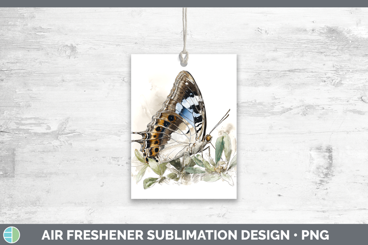 Tailed Emperor Butterflies Sketch Air Freshener Sublimation