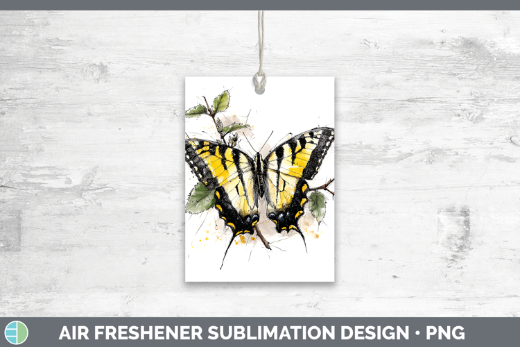 Tiger Swallowtail Butterflies Sketch Air Freshener Sublimati