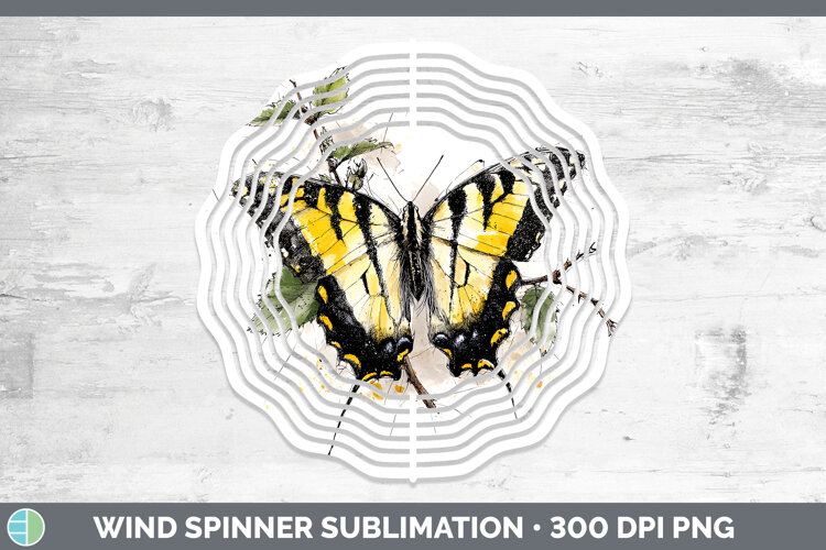 GorgeousButterflies Sketch Wind Spinner design.