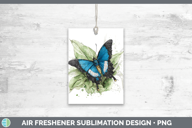 Ulysses Butterflies Sketch Air Freshener Sublimation Design