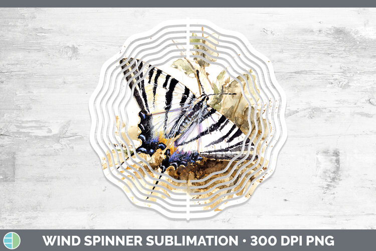 GorgeousButterflies Sketch Wind Spinner design.