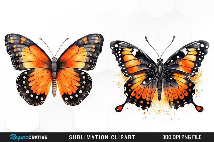 Pink Butterfly Clipart Image 9