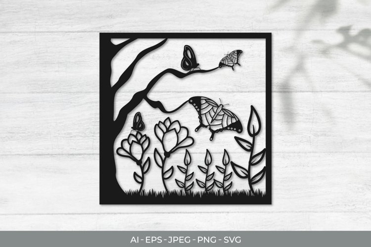 Butterfly Card Svg Image 13