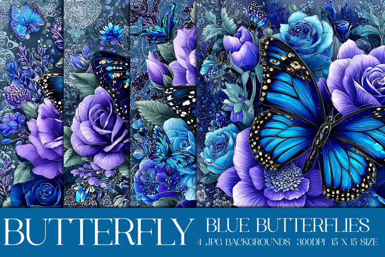 Butterfly Background, Butterfly Flowers Backgrounds, s1