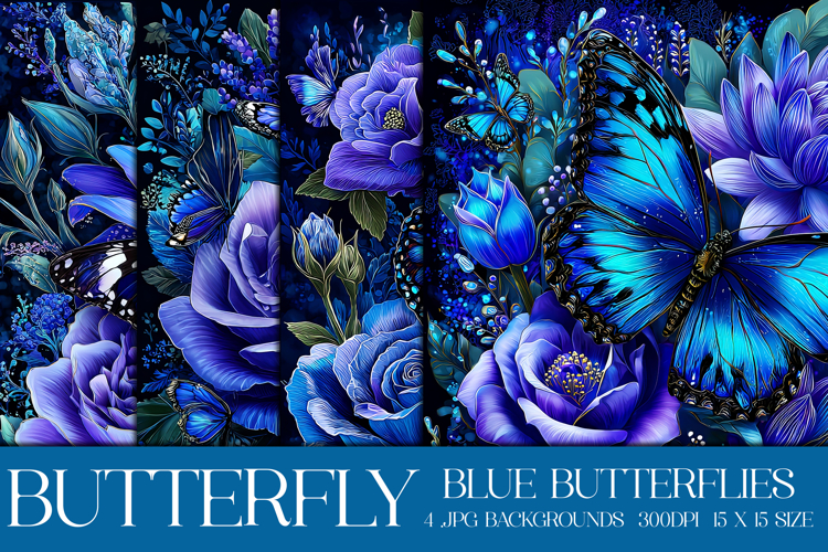 Butterfly Background, Butterfly Flowers Backgrounds, s2
