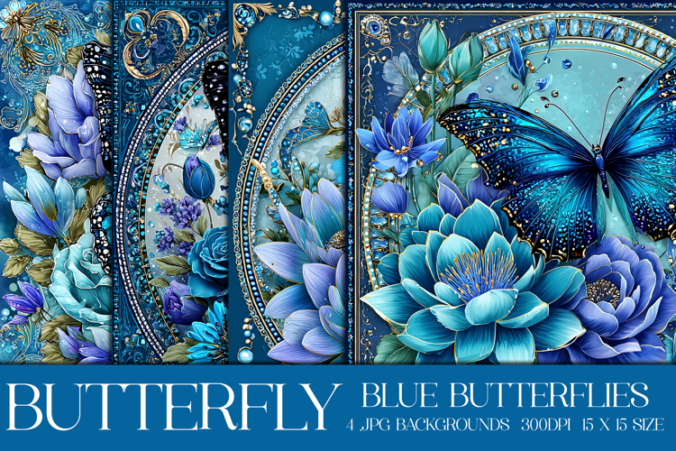 Butterfly Background, Butterfly Flowers Backgrounds, s3