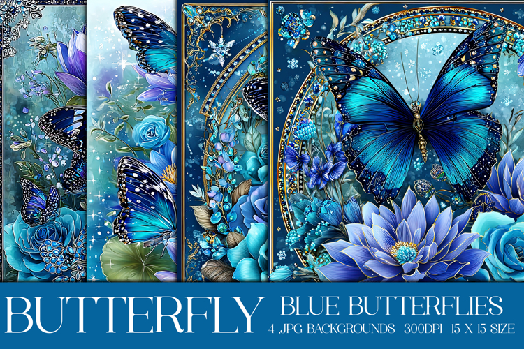 Butterfly Background, Butterfly Flowers Backgrounds, s5