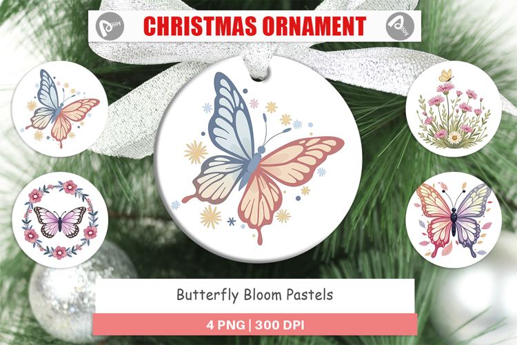 Ornament Butterfly Bloom Pastels