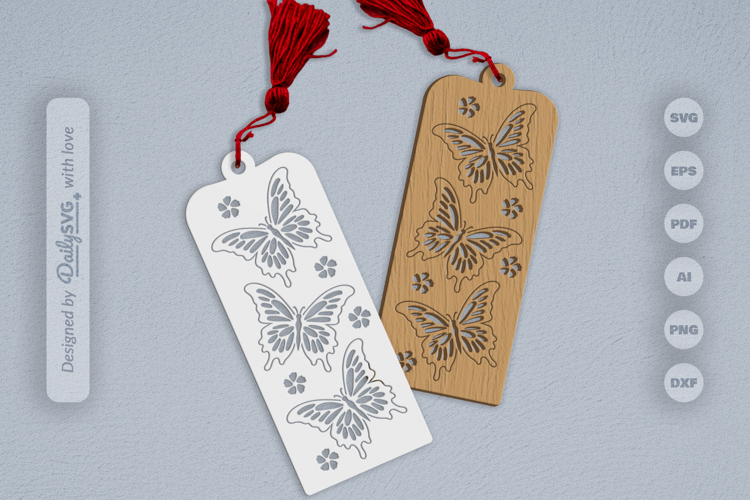 Butterfly Bookmark SVG