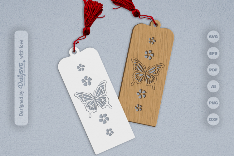Butterfly Bookmark SVG