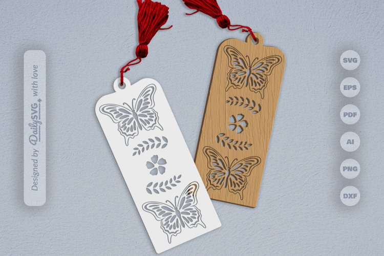 Butterfly Bookmark SVG