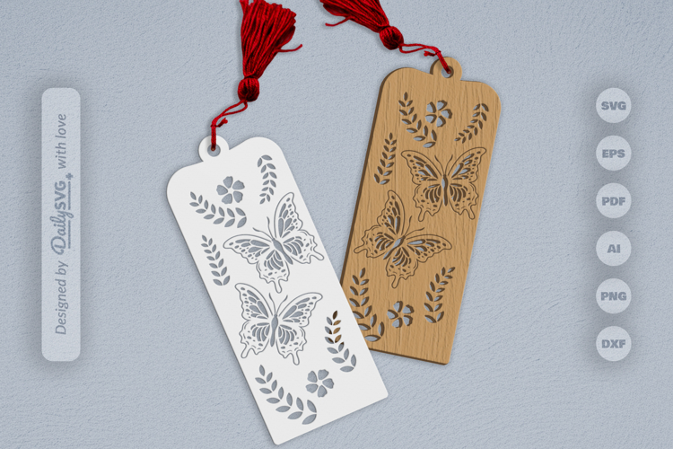 Butterfly Bookmark SVG