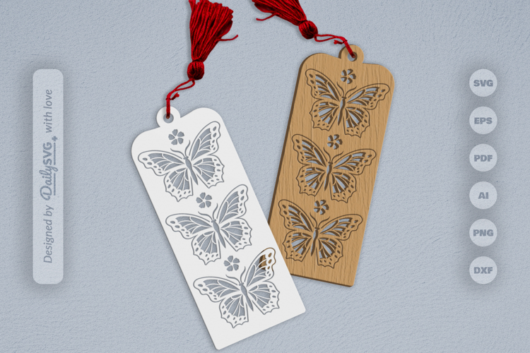 Butterfly Bookmark SVG