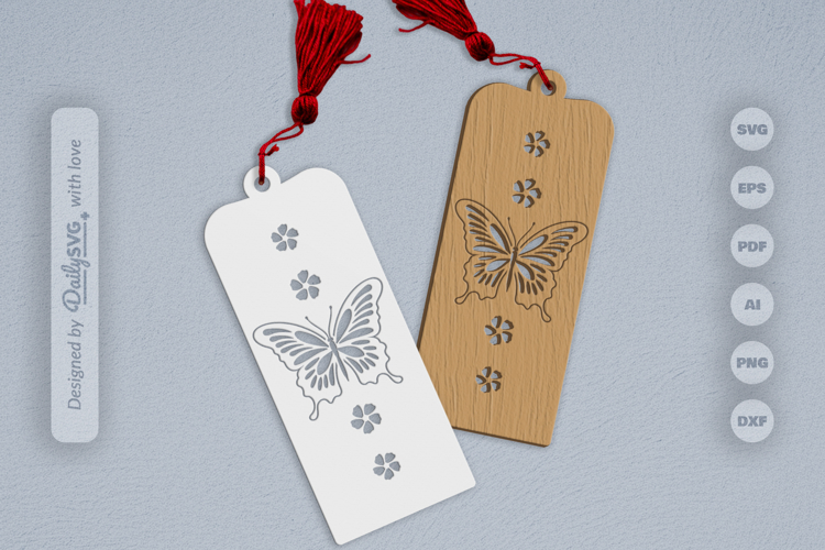 Butterfly Bookmark SVG