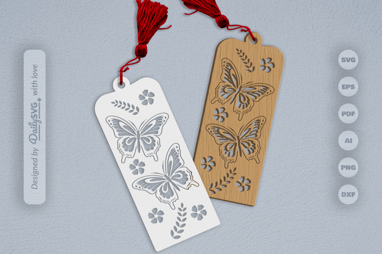 Butterfly Bookmark SVG