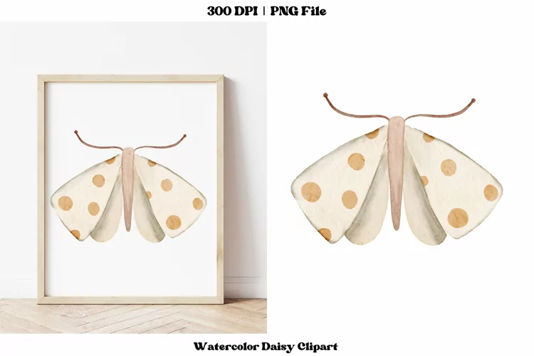 Butterfly Clipart | Watercolor Butterfly Png | Boho Moth Png