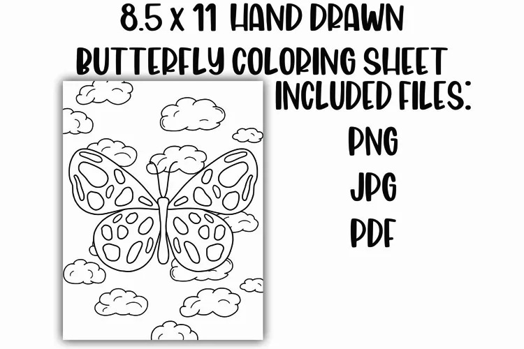 Butterfly Coloring Sheet for Kids