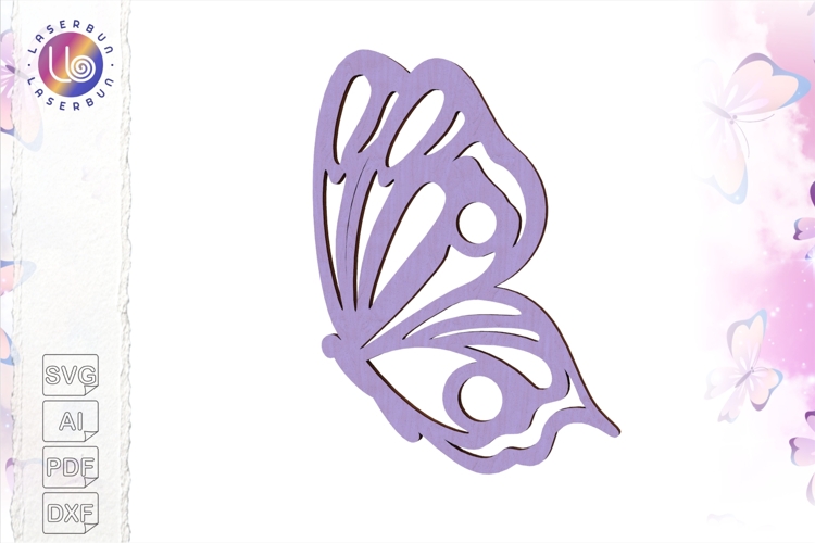 Butterfly SVG File for Laser Cutting, Cricut and Crafts