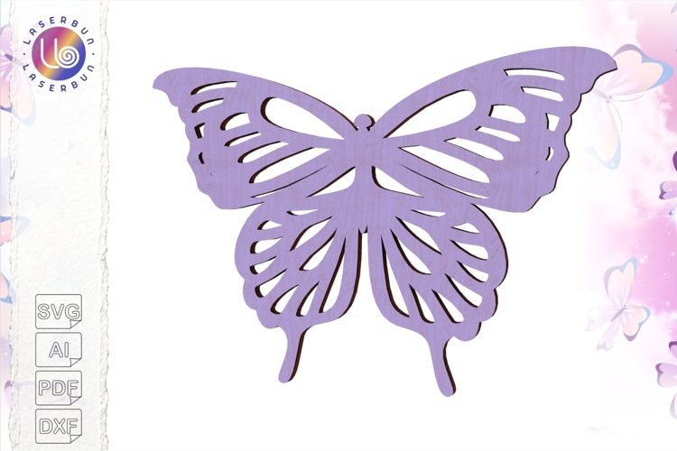 Butterfly Template SVG for Cricut, Silhouette, Laser Work