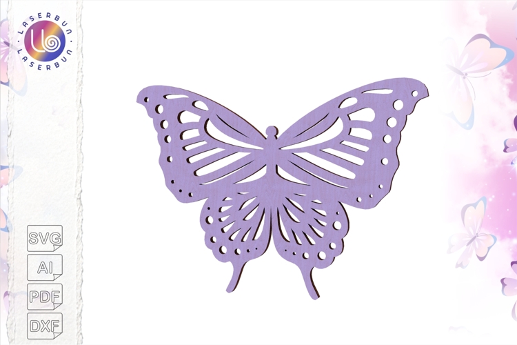 Delicate Butterfly Laser SVG for Cricut and Silhouette Use
