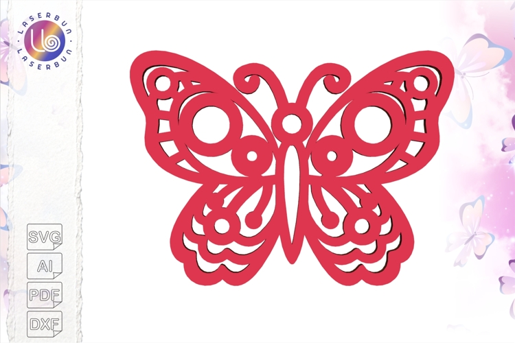 Elegant Butterfly Cut File SVG for Cricut and Laser Use