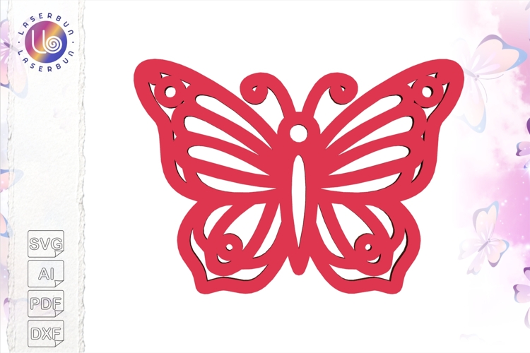 Butterfly SVG for Scrapbooking, Tags, and Laser Projects