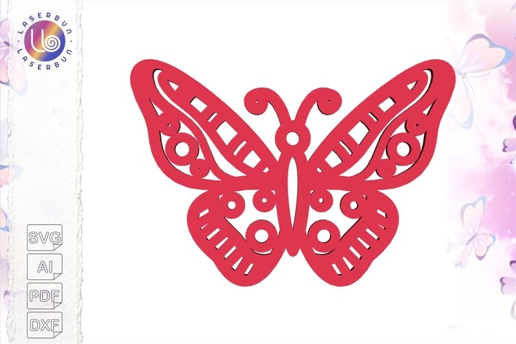 Butterfly Cutout SVG for Cricut Crafts and Laser Cutting