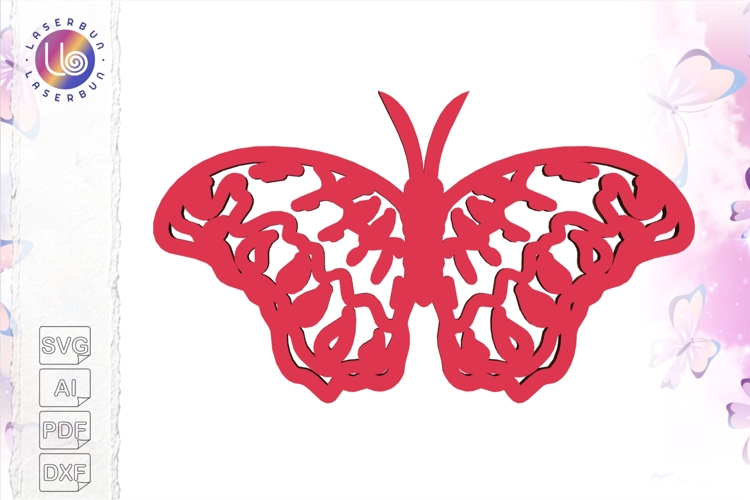 Butterfly Outline SVG for Cricut, Laser, and Paper Tags