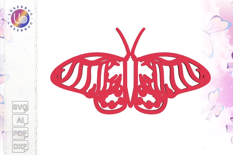 Butterfly SVG for Craft Knife Cutting and Cricut Projects